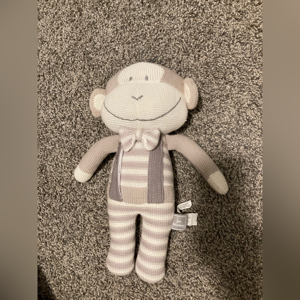 Living Textiles Joe Monkey Rattle Toy